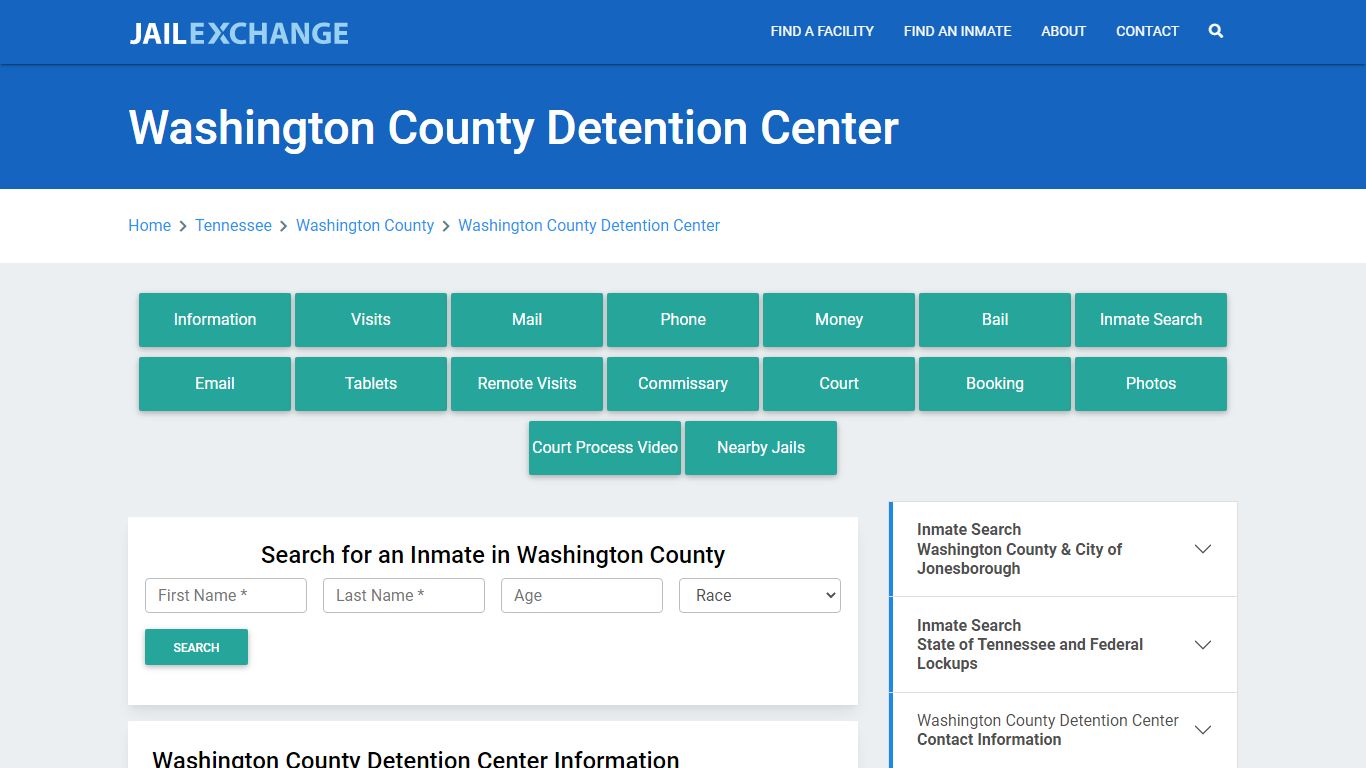 Washington County Detention Center - Jail Exchange